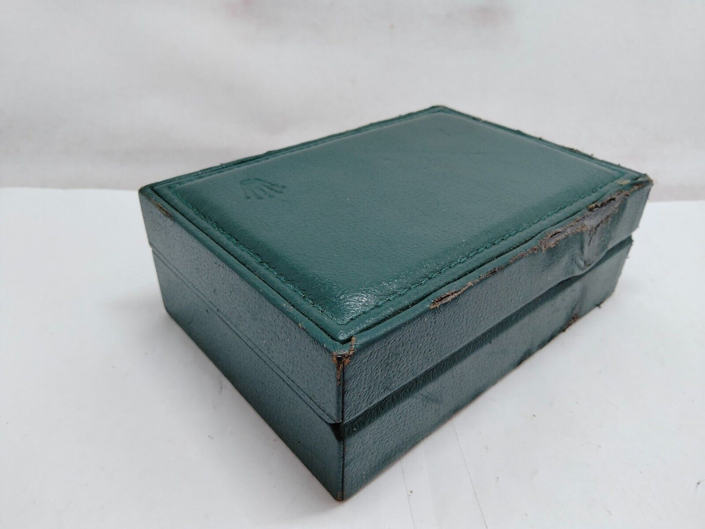 VINTAGE GENUINE ROLEX Green watch box case 68.00.71 no inner wood 230610001y2S