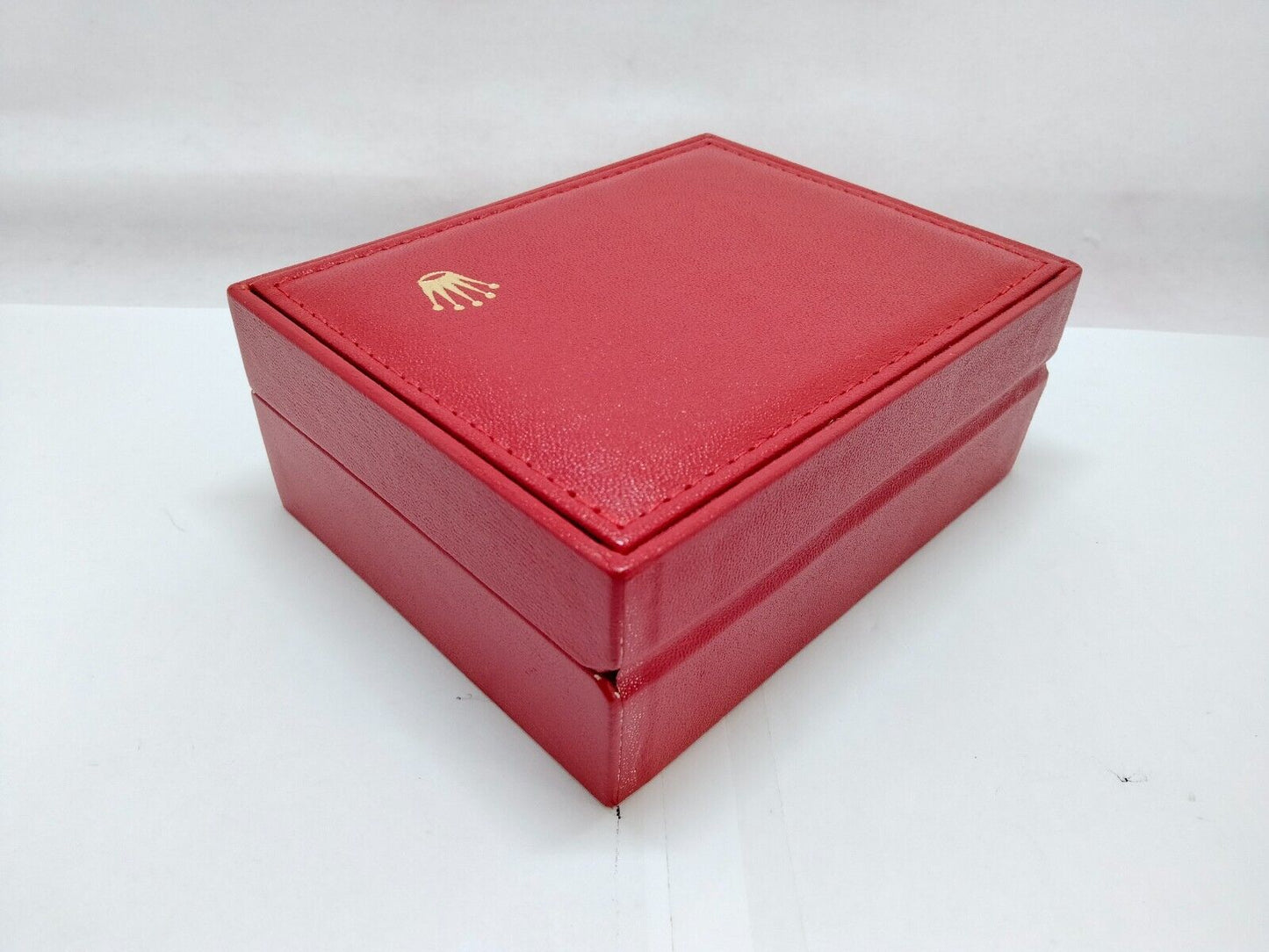 VINTAGE GENUINE ROLEX watch box case  no inner cushion red 14.00.08 1120011y4S