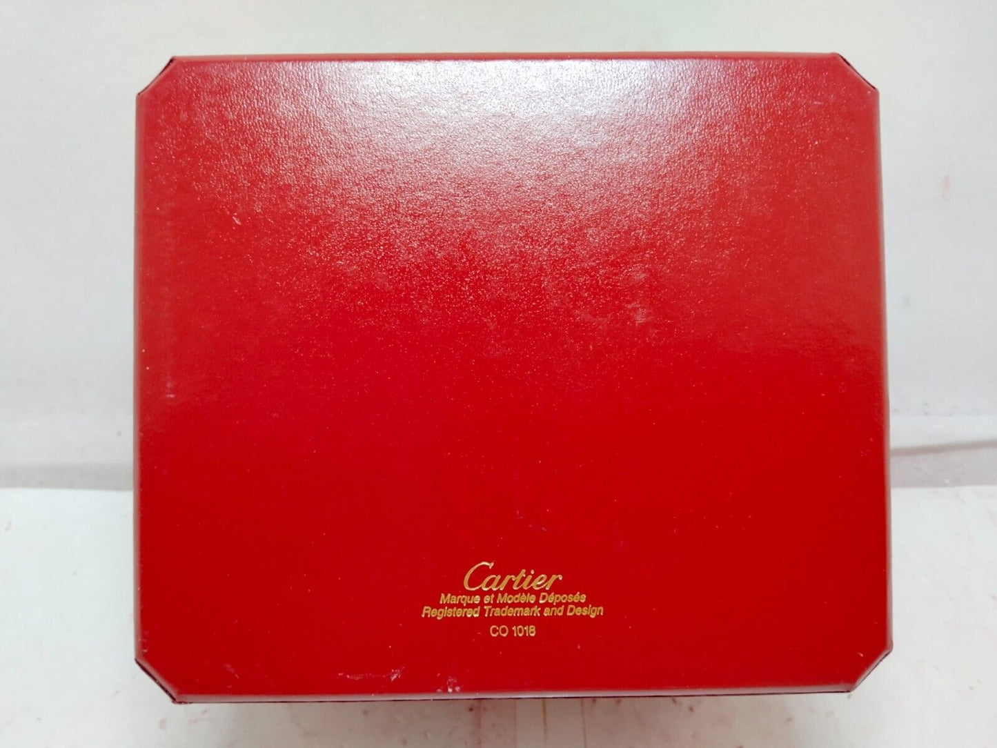 VINTAGE GENUINE Cartier Red watch box case booklet CO1018 wood 230921007y10S