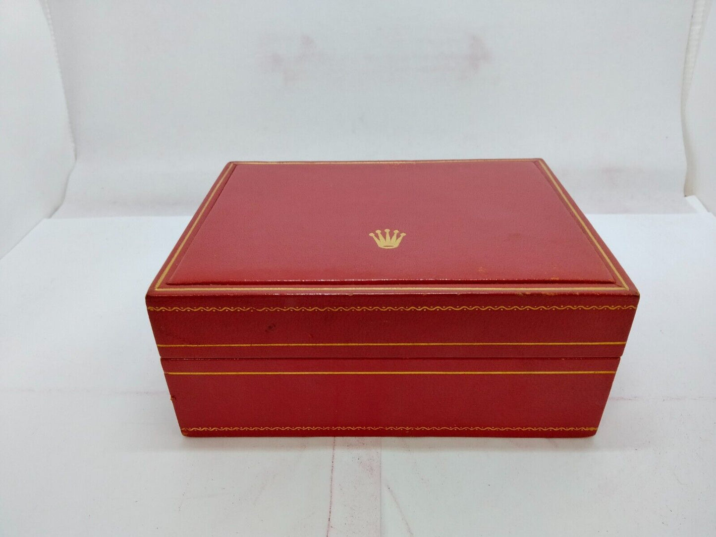 VINTAGE GENUINE ROLEX Datejust ladies Red watch box case wood leather 1001001y2S