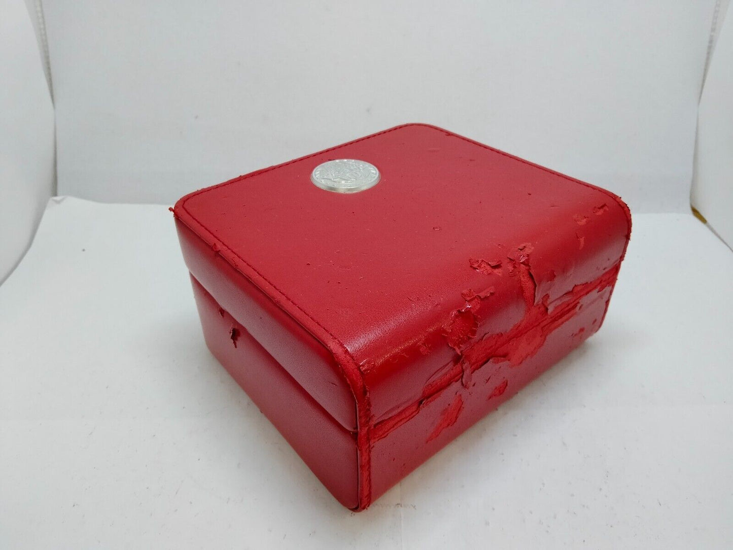 VINTAGE GENUINE OMEGA Speedmaster Seamaster watch box case red booklet 0715001mS