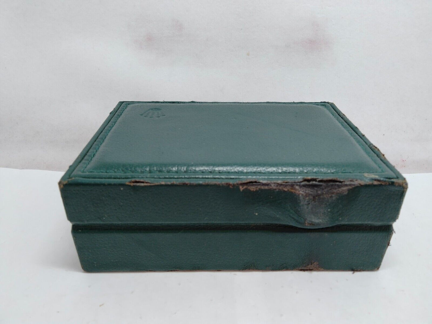 VINTAGE GENUINE ROLEX Green watch box case 68.00.71 no inner wood 230610001y2S