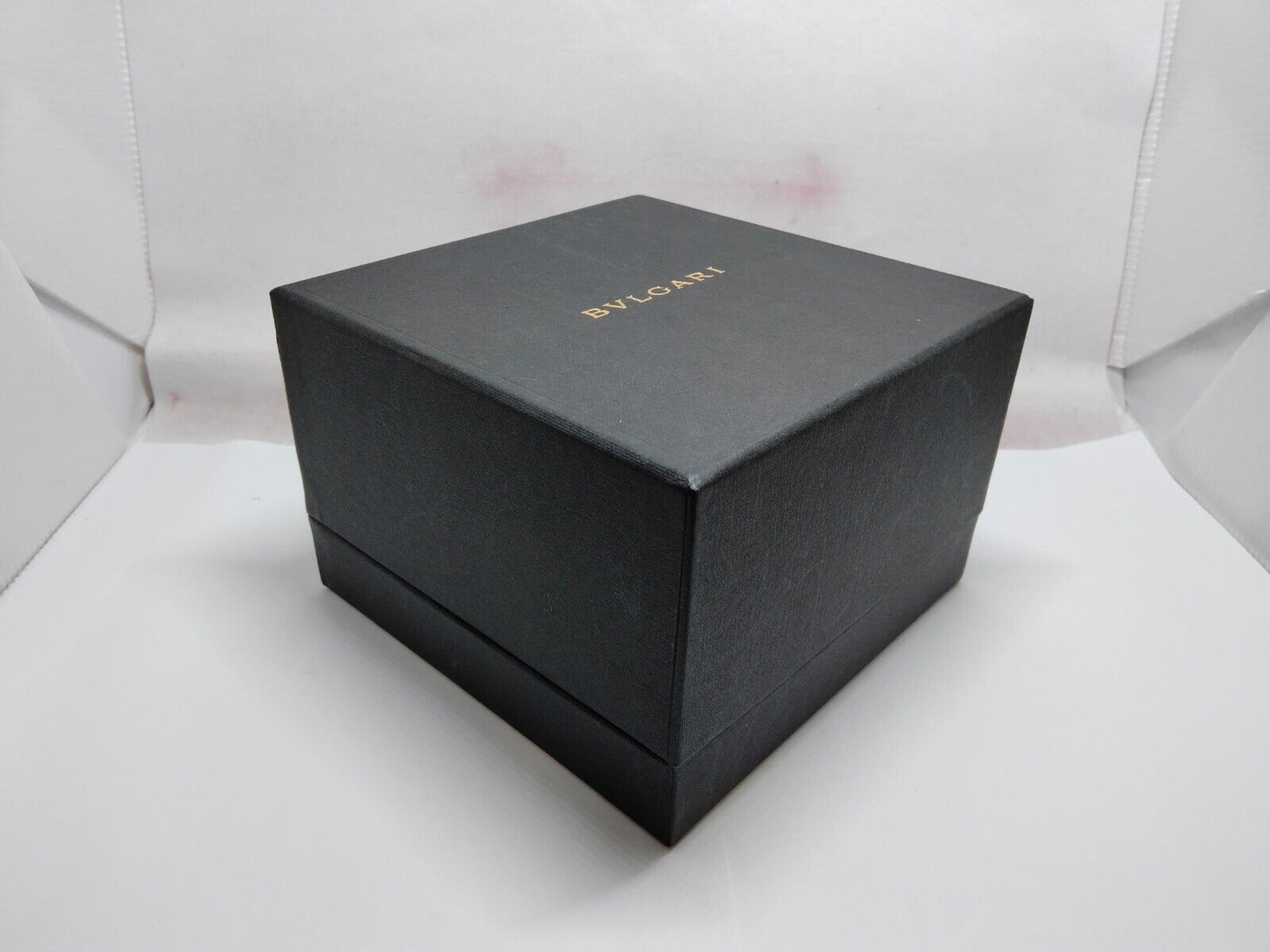 BVLGARI watch box case warranty guarantee booklet black leather wood 230628001yS