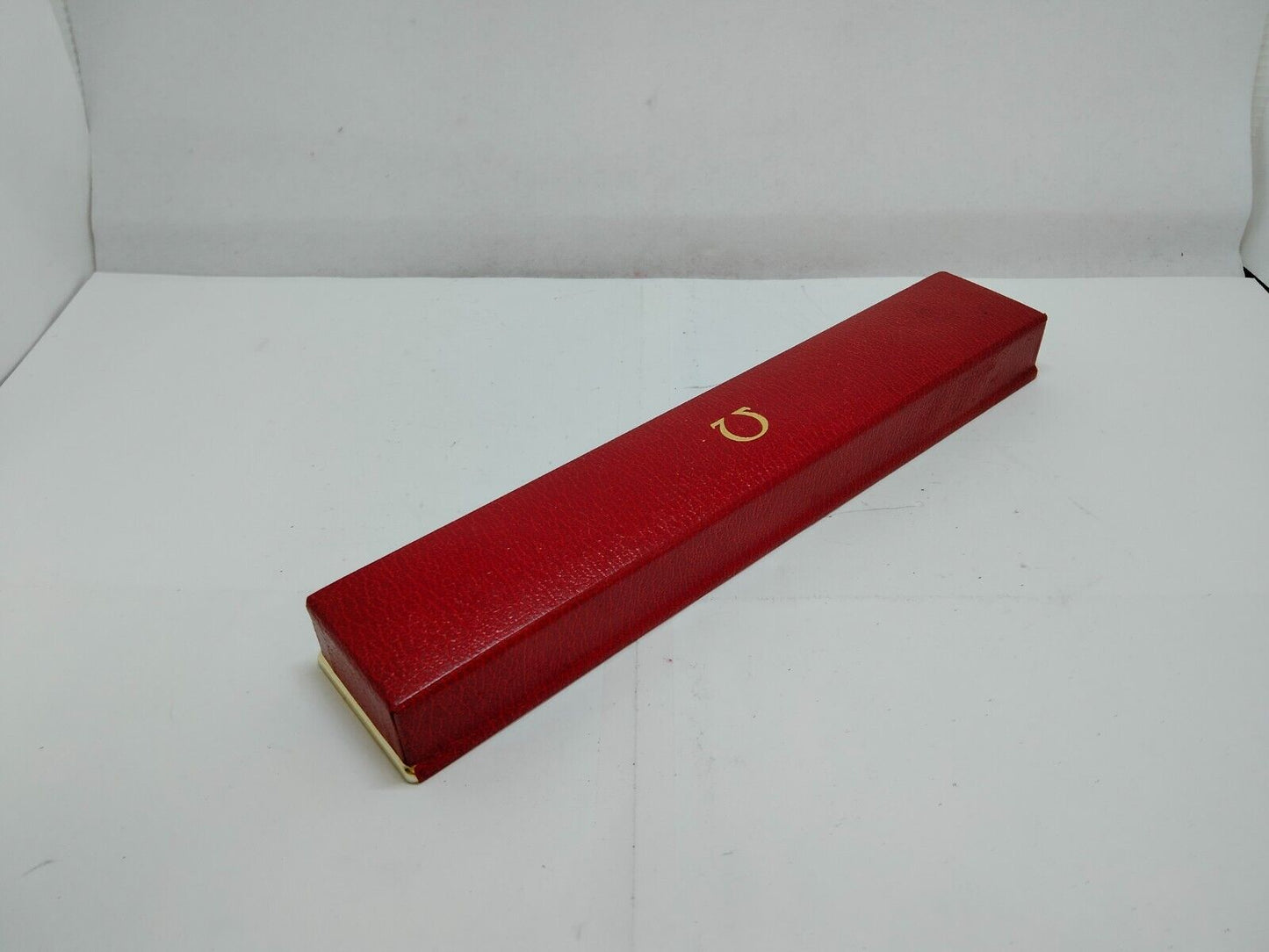 VINTAGE GENUINE OMEGA Watch Box Case Red 0714005yS