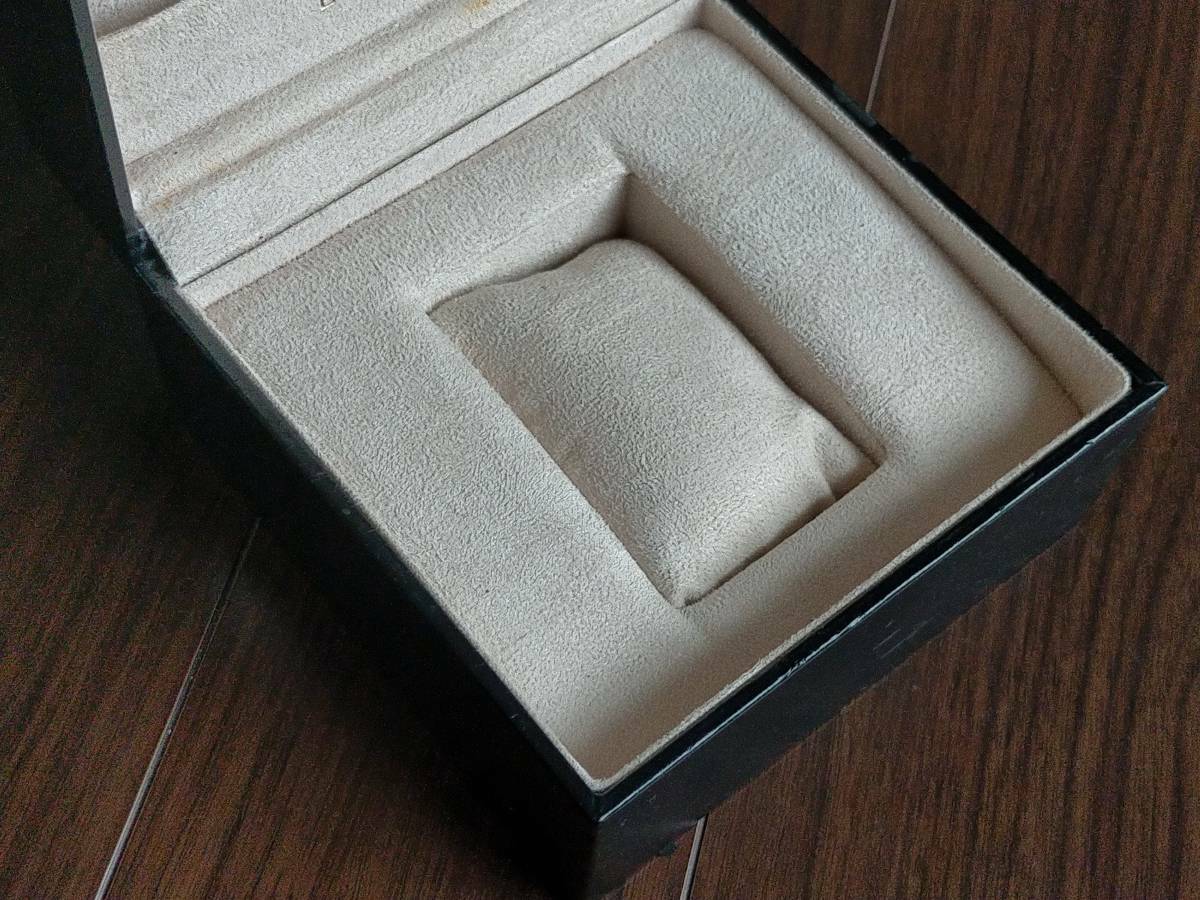 VINTAGE GENUINE BVLGARI watch box case booklet black leather 0516010y