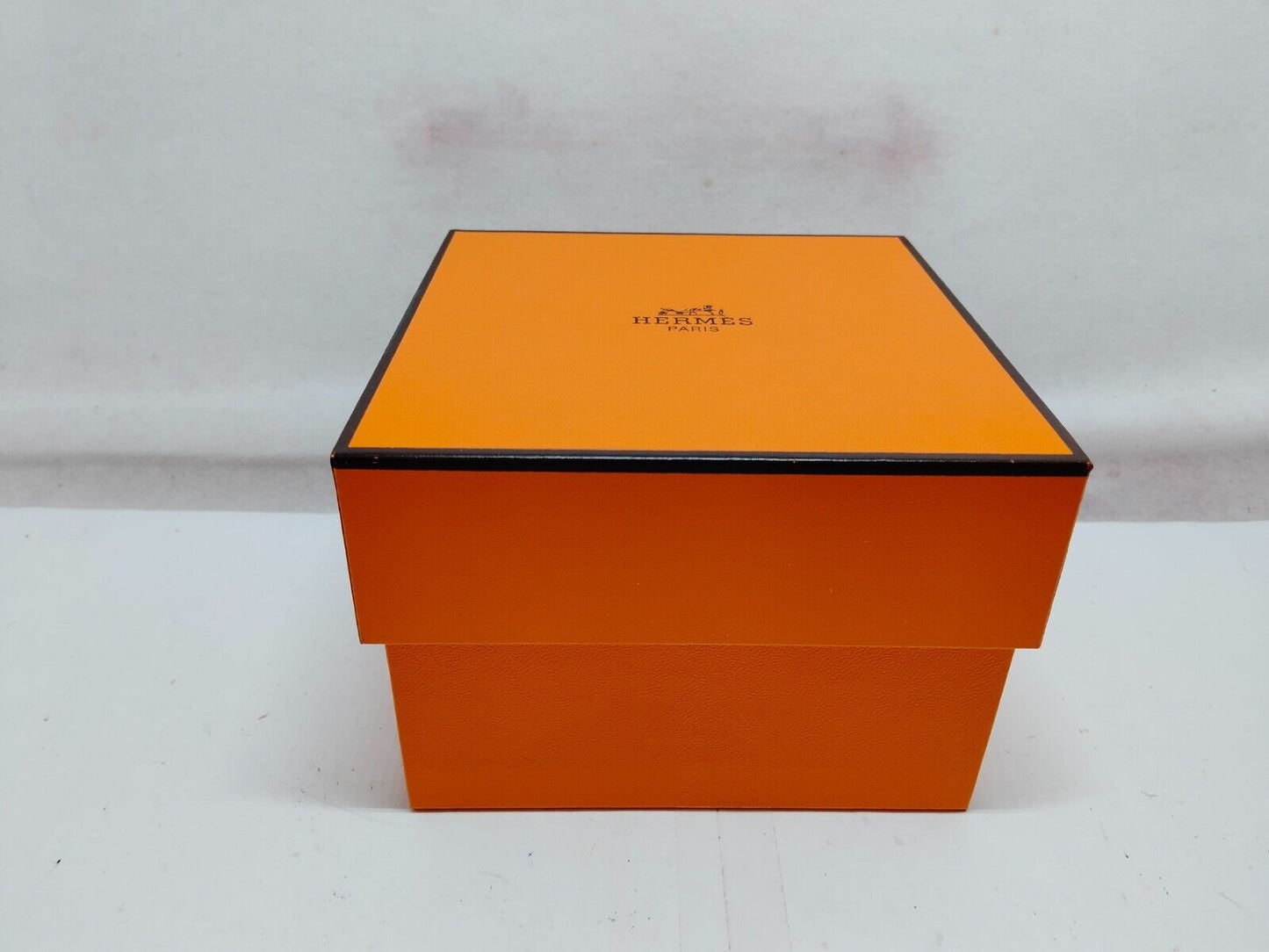 HERMES Orange watch box case booklet 1997' warranty guarantee wood 230810004yS