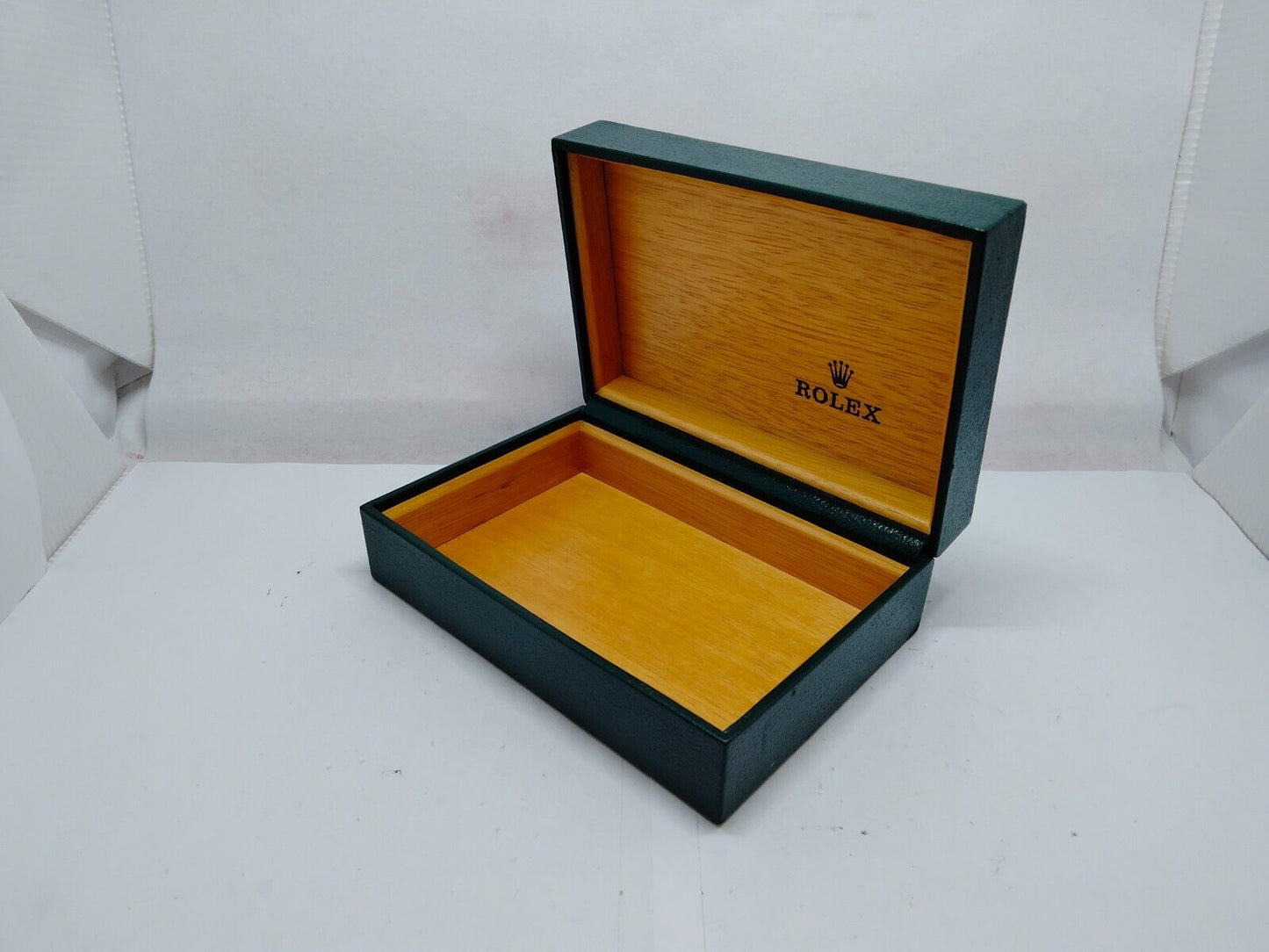 VINTAGE GENUINE ROLEX watch box case 68.00.71 Green no inner 0129004y2S