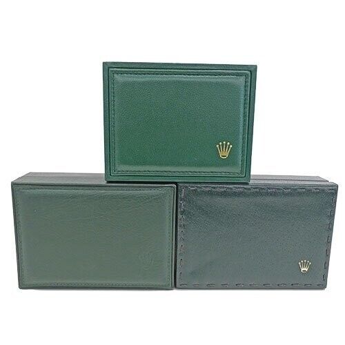 VINTAGE GENUINE ROLEX watch box case 12.00.71 Green wood no inner 231122002y1S