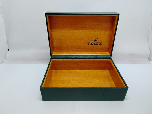 VINTAGE GENUINE ROLEX Green watch box case 68.00.08 no inner cushion 1004001m4S