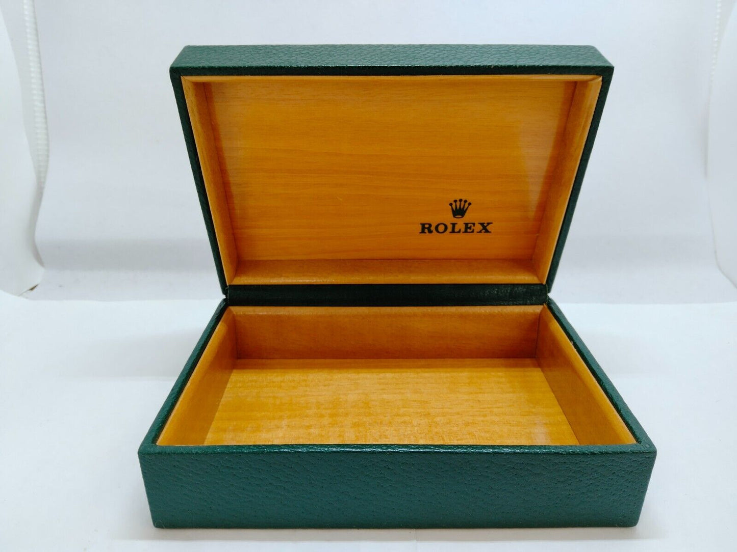 VINTAGE GENUINE ROLEX watch box case green 68.00.05 0619002y4S