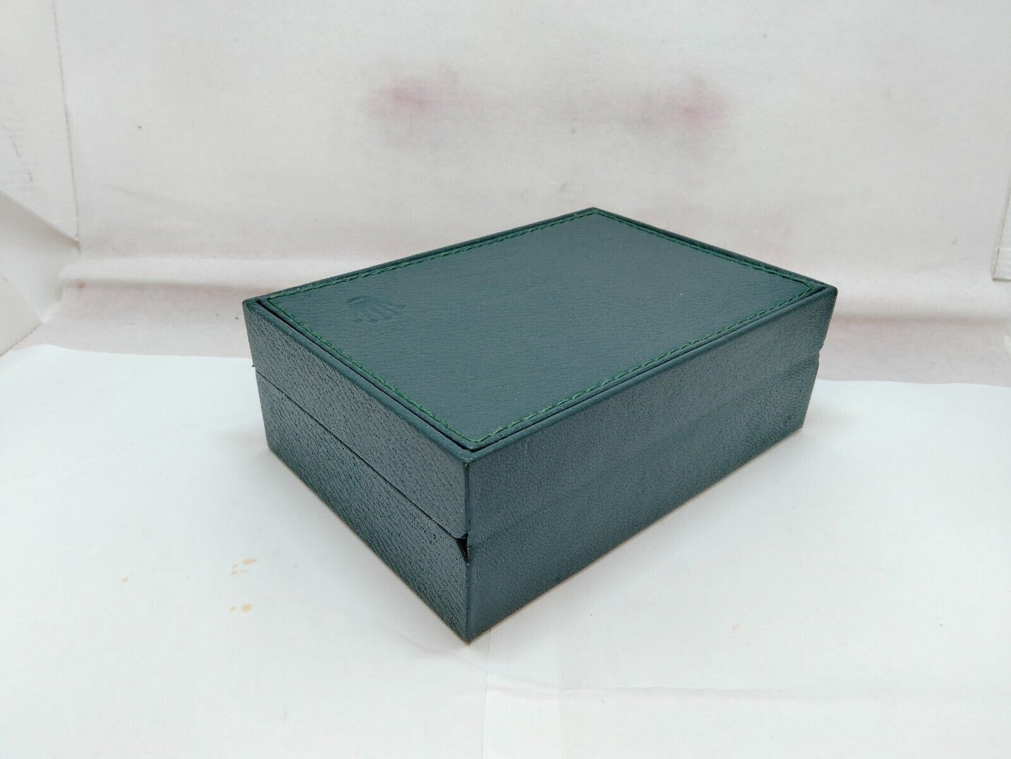 VINTAGE GENUINE ROLEX Green watch box case wood leather no inner 231213003y7S