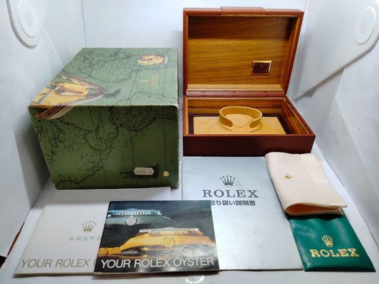 VINTAGE GENUINE ROLEX 18038 Day-Date watch box case 71.00.08 wood 230913005yS