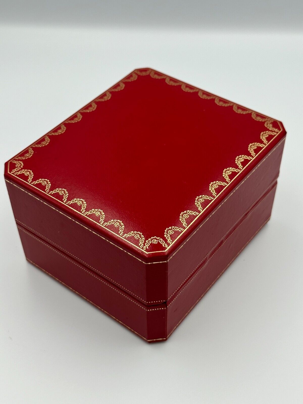 VINTAGE GENUINE CARTIER watch box case Booklet leather red CO 1018 240112002yA