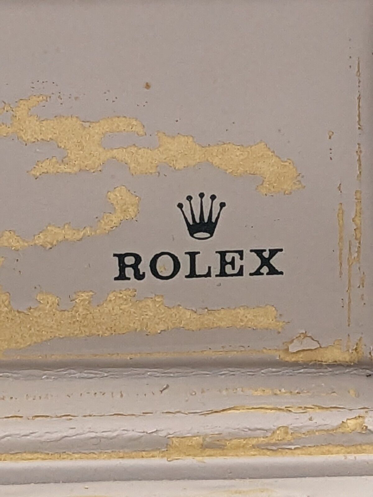 VINTAGE GENUINE ROLEX Green watch box case 68.00.06 leather wood 231109004y6S