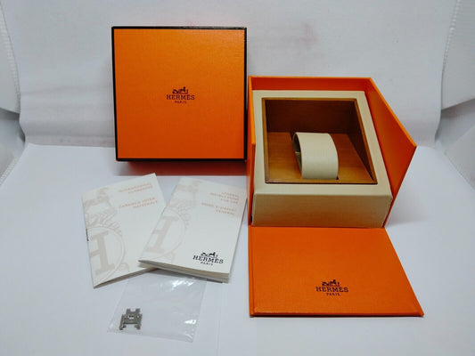 GENUINE HERMES orange watch box Warranty Guarantee Booklet link 1009005y3S