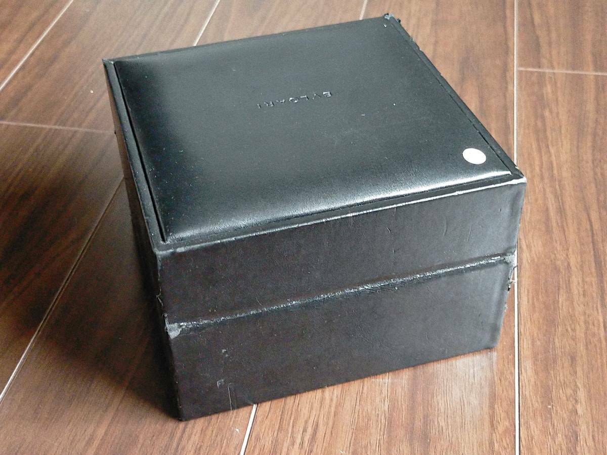 VINTAGE GENUINE BVLGARI watch box case booklet black leather 0516006y