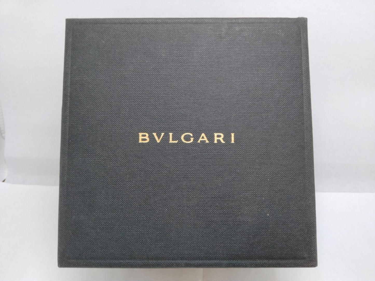 VINTAGE GENUINE BVLGARI watch box case black outer 0619009y3S