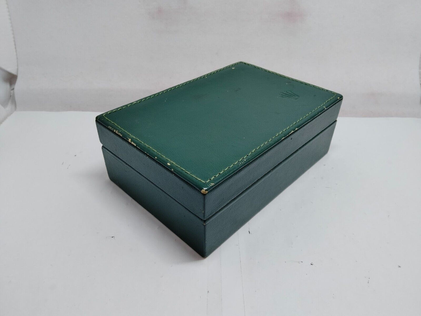 VINTAGE GENUINE ROLEX watch box case 68.00.06 no inner wood green 0119004y8S