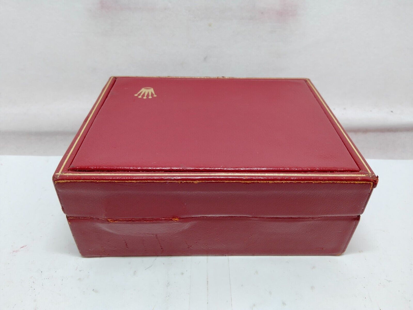 GENUINE ROLEX Red watch box case no inner cushion junk 14.00.02 230904005yS