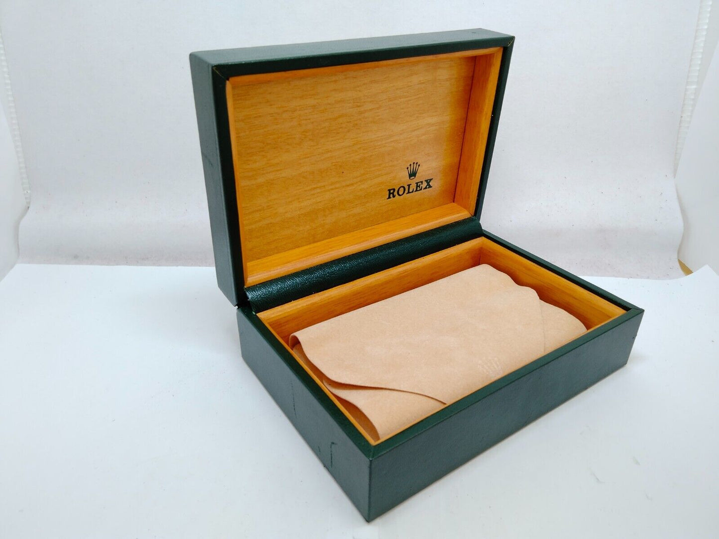 VINTAGE GENUINE ROLEX Green watch box case 68.00.2 no inner cushion 0921005yS