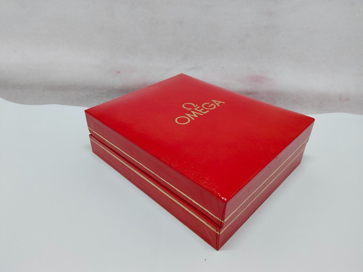 VINTAGE GENUINE OMEGA Seamaster Speedmaster watch box case red 230622001y1S