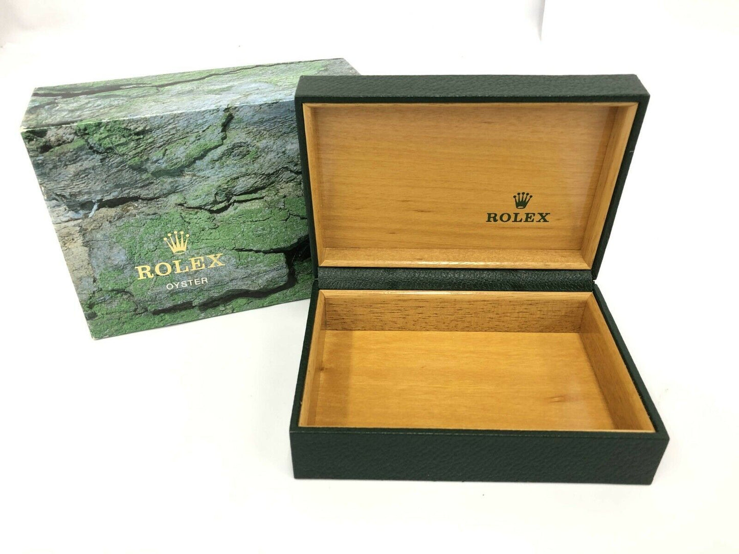 VINTAGE GENUINE ROLEX watch box case 68.00.55 datejust no inner cushion 0427023e