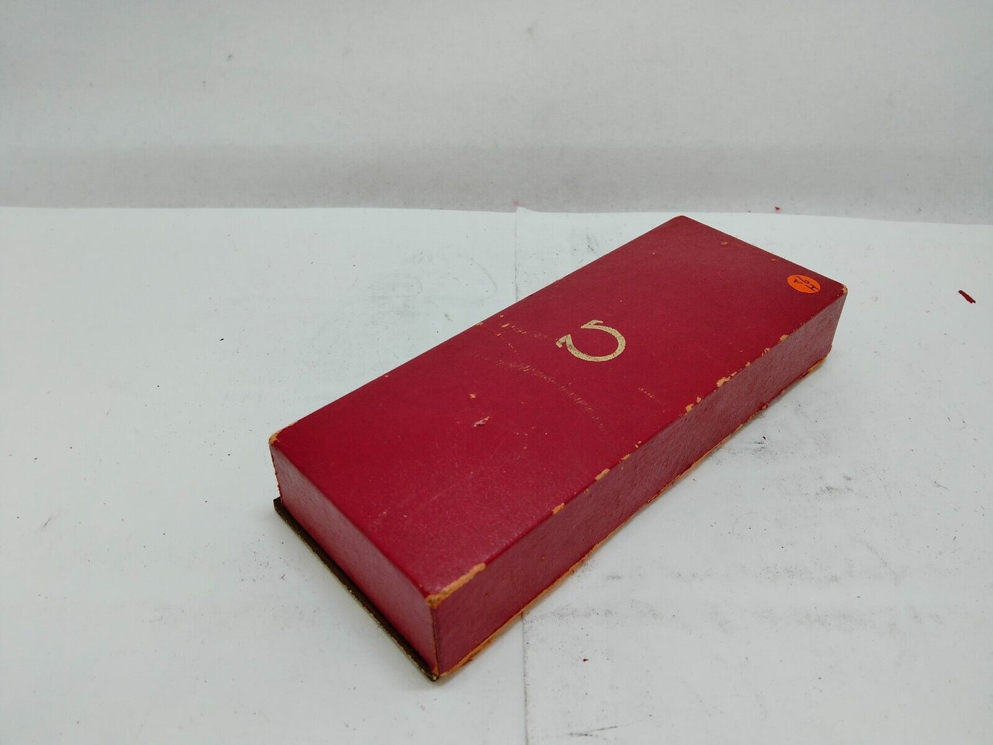 VINTAGE GENUINE OMEGA watch box case red 0713004yS