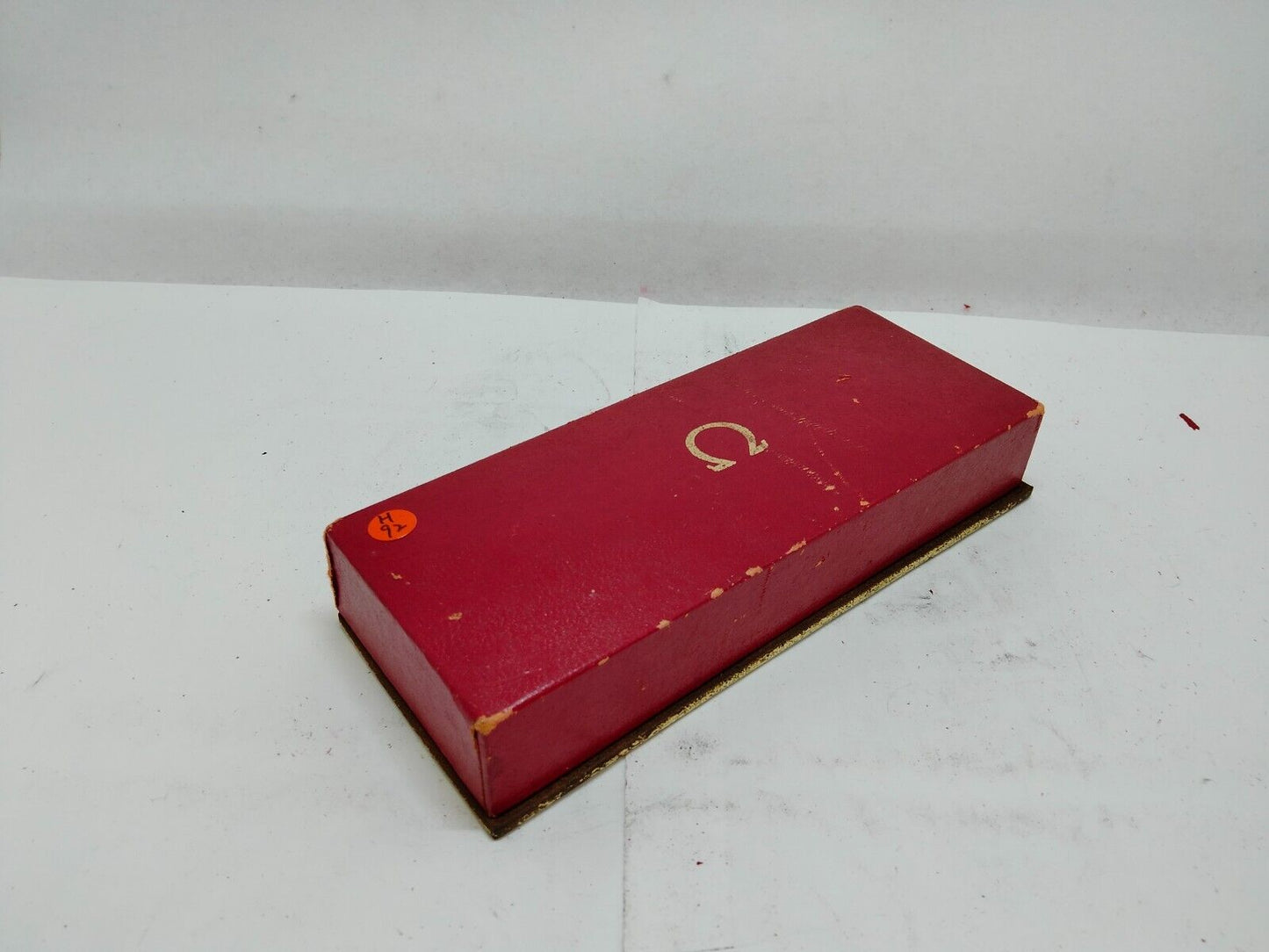 VINTAGE GENUINE OMEGA watch box case red 0713004yS