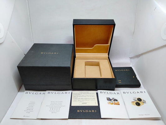 VINTAGE GENUINE BVLGARI watch box case warranty guarantee paper 231030003yS