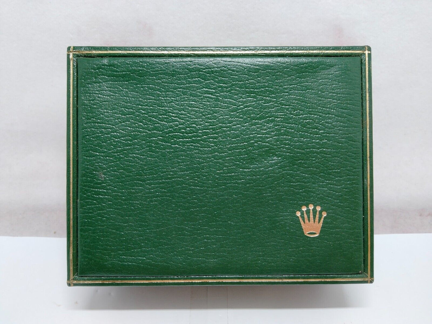 GENUINE ROLEX Green watch box case 11.00.2 wood leather no inner 230625002yS