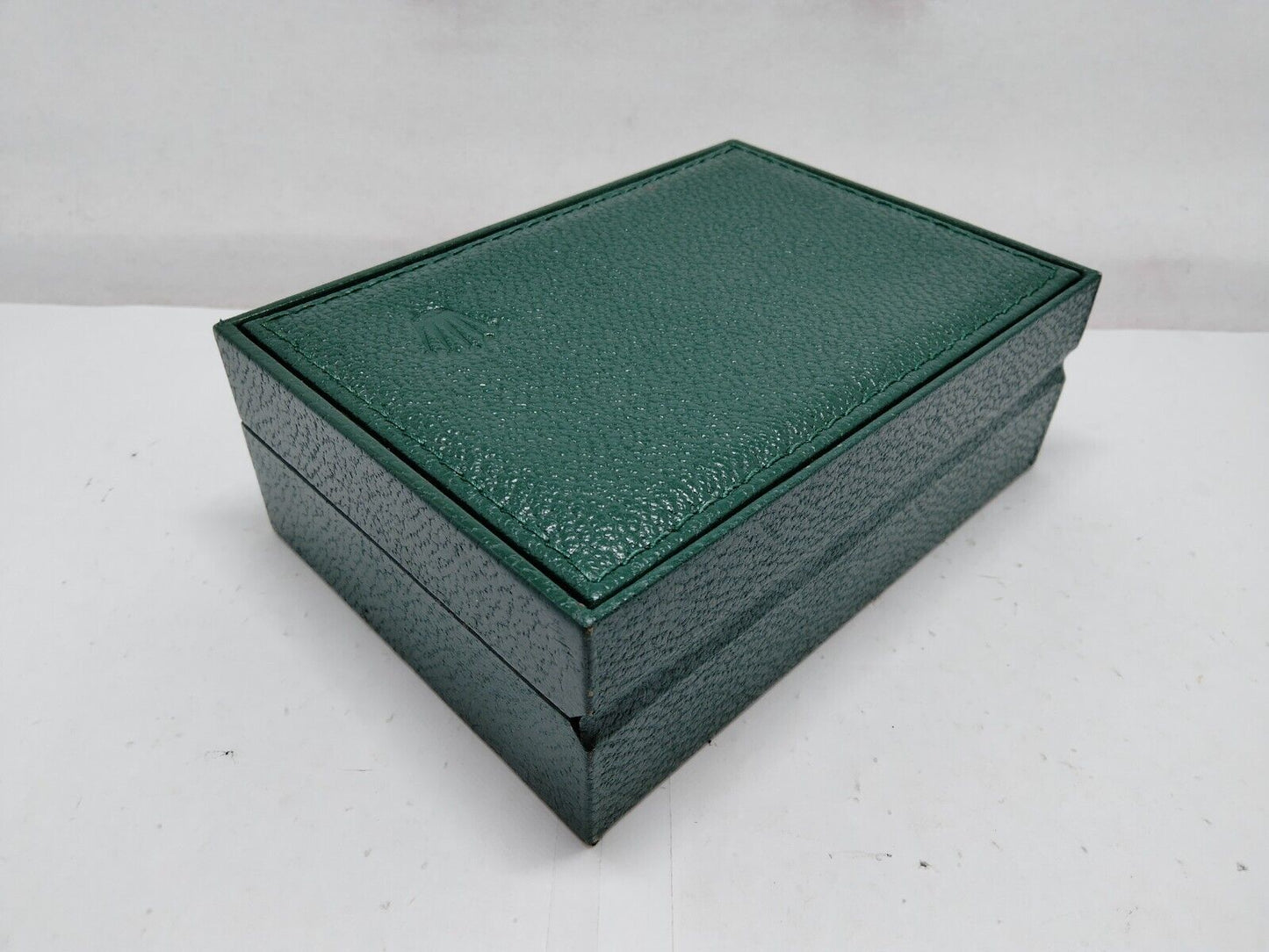 VINTAGE GENUINE ROLEX watch box case 68.00.55 Green wood no inner 0208001y3S