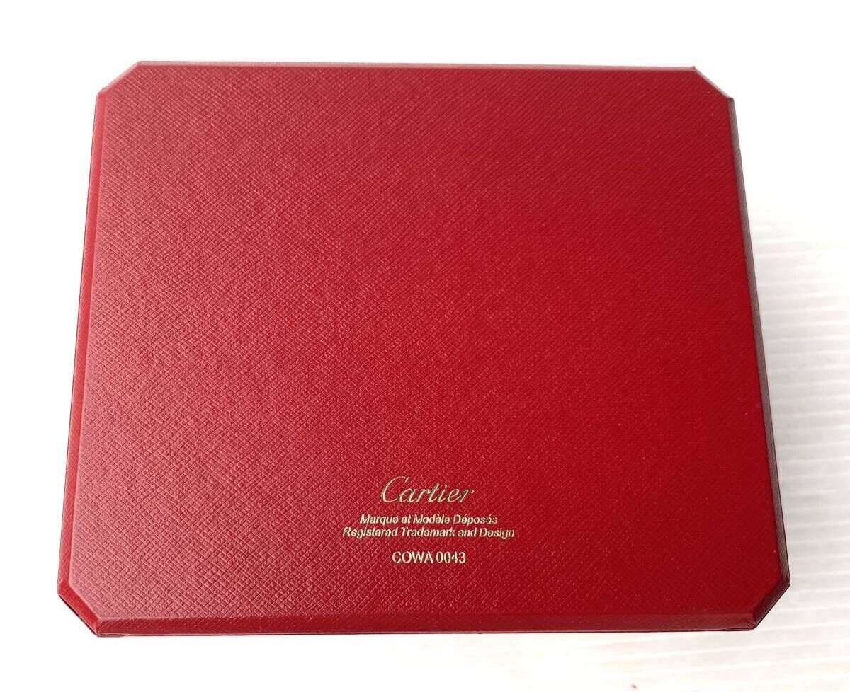 VINTAGE GENUINE CARTIER watch box case Red wood leather COWA0043 231010017yS