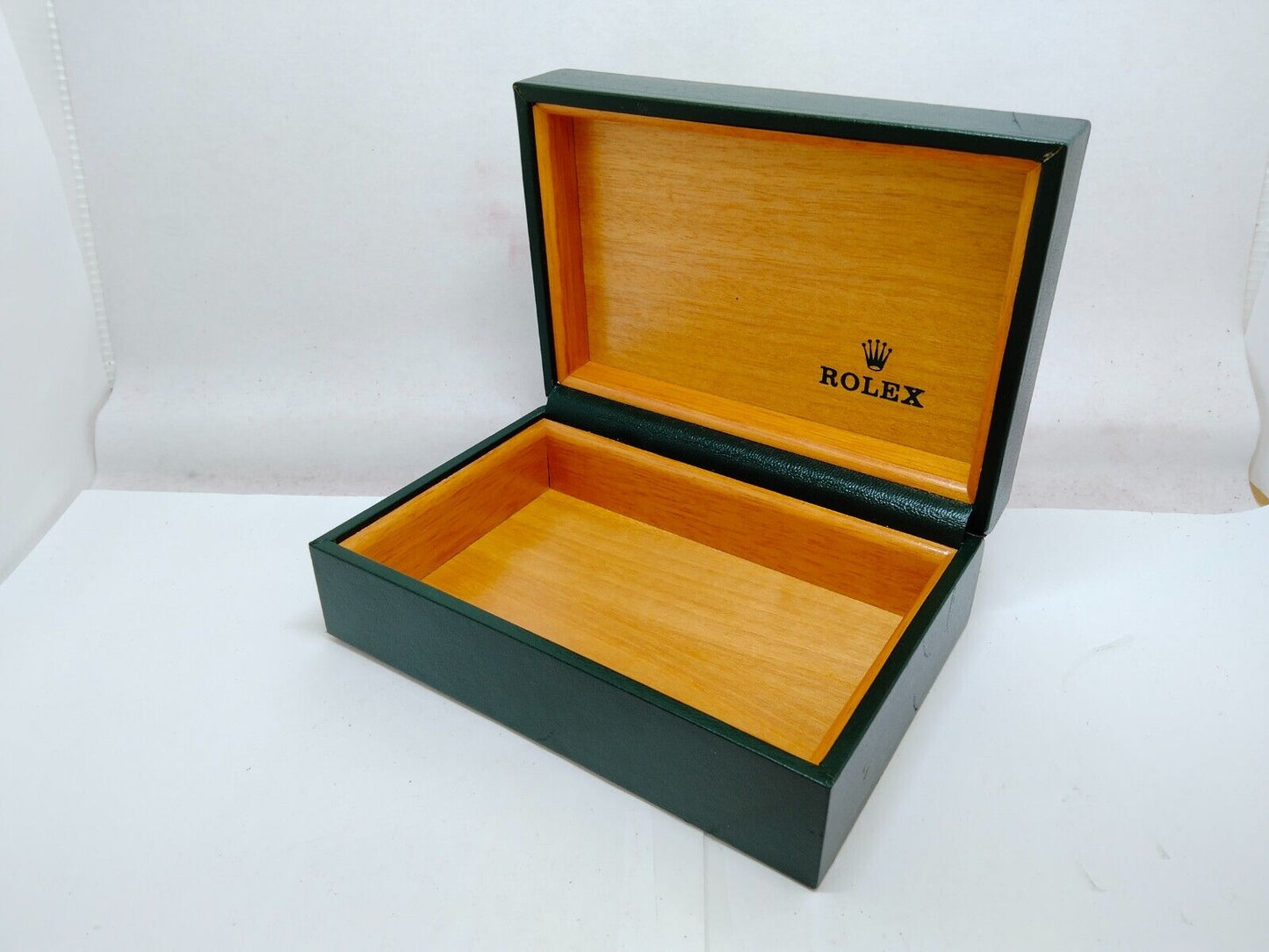 VINTAGE GENUINE ROLEX Green watch box case 68.00.2 no inner cushion 0921005yS