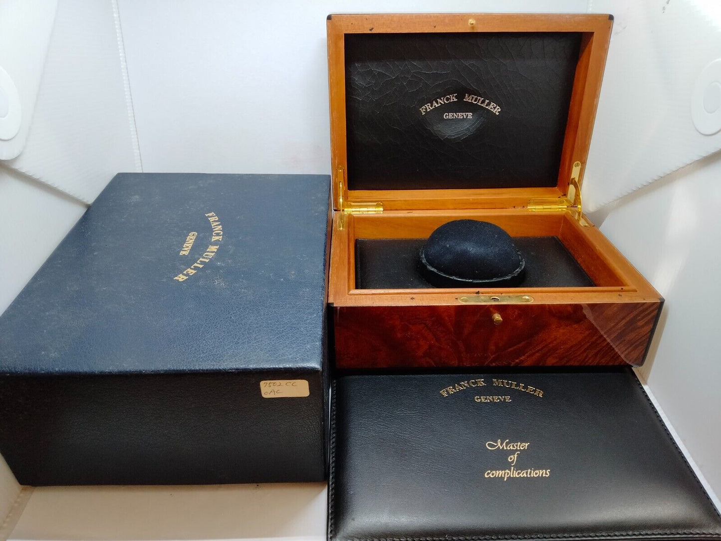 VINTAGE GENUINE Franck Muller watch box case warranty guarantee paper 1003019y4S