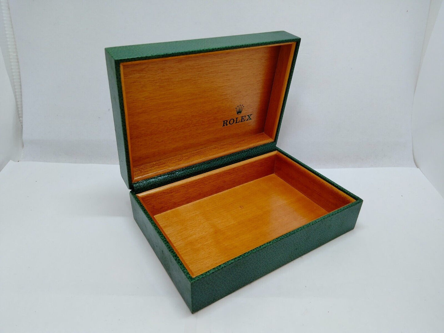 VINTAGE GENUINE ROLEX Wave Green Watch Box case 68.00.08 no inner 0716002y20S