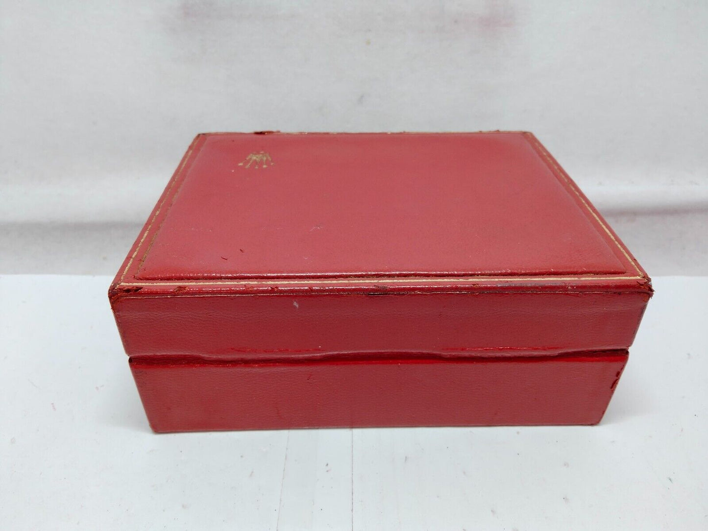 VINTAGE GENUINE ROLEX watch box case red 14.00.02 junk no inner 230921008y3S