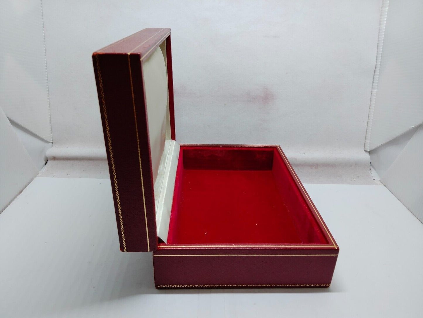 VINTAGE GENUINE ROLEX Red watch box case 60.01.2 no inner wood 230731007yS