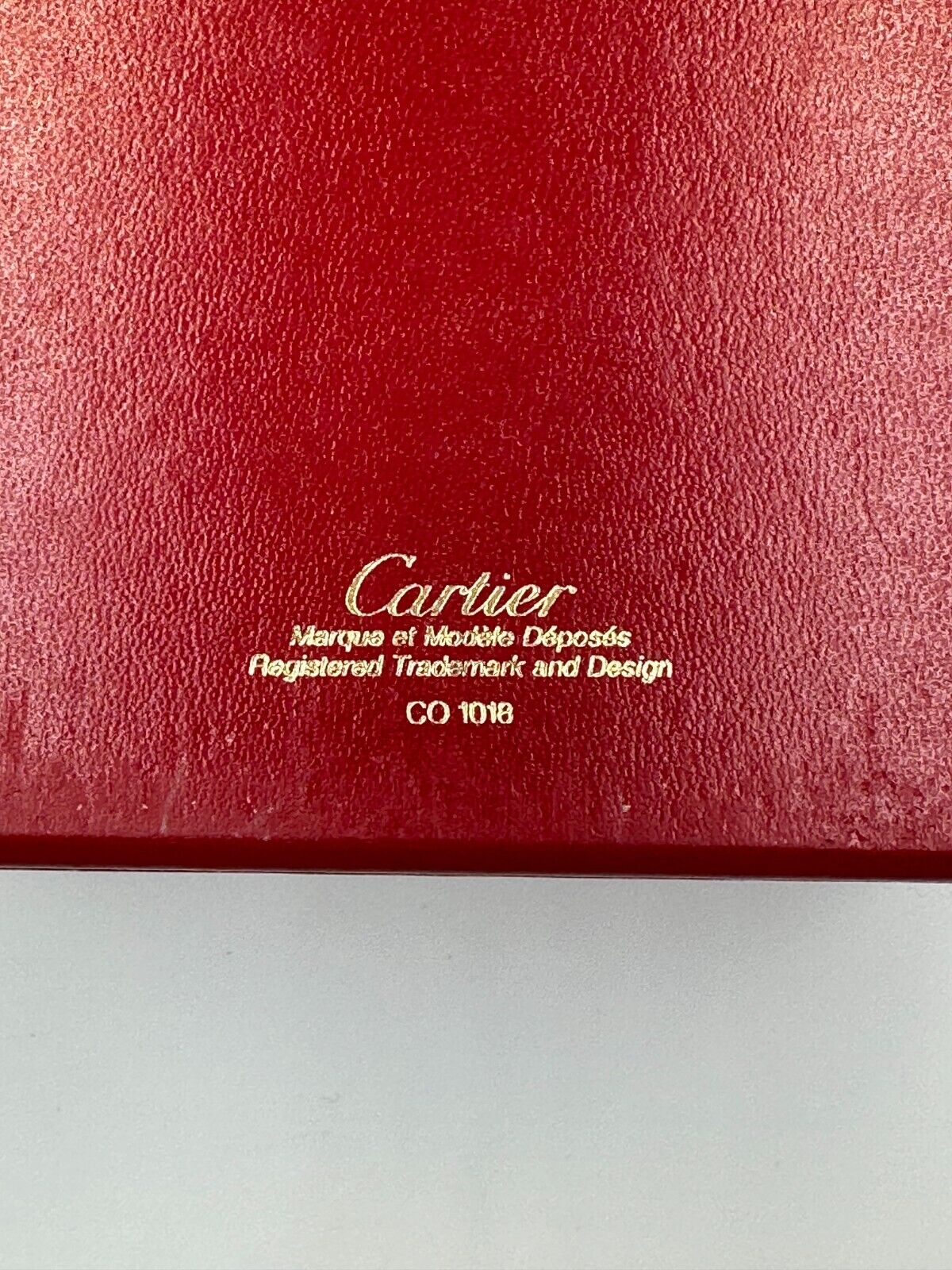 VINTAGE GENUINE Cartier watch box case CO1018 leather red booklet 240218004yA