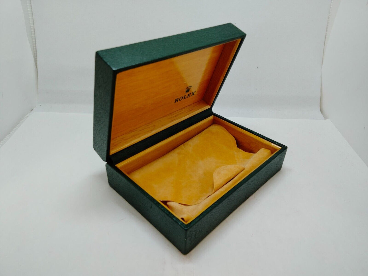 VINTAGE GENUINE ROLEX watch box case no inner cushion green 68.00.55 0610002y4S