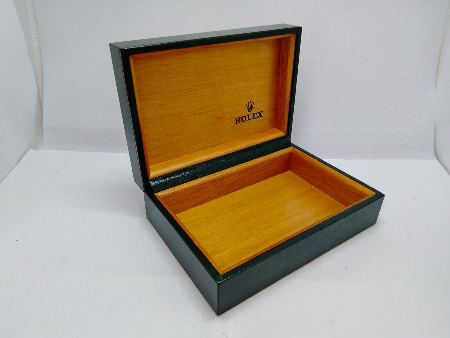 VINTAGE GENUINE ROLEX Green watch box case 68.00.2 no inner cushion 0716002y22S