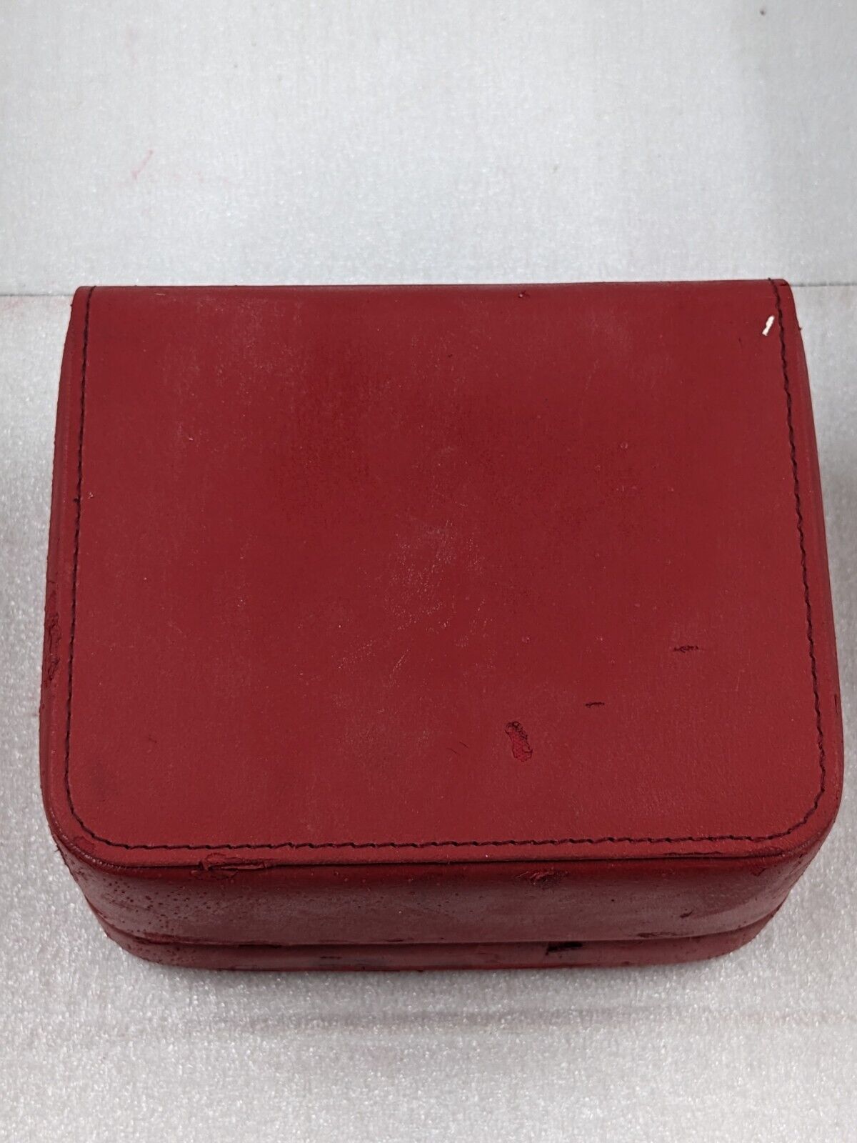 VINTAGE GENUINE OMEGA Speedmaster Seamaster Red watch box case card 231015001y3S