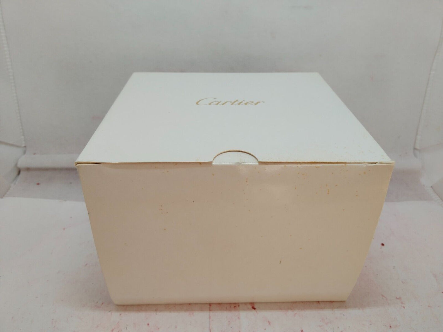 VINTAGE GENUINE CARTIER Red watch box case booklet DVD link white 231013003y1S