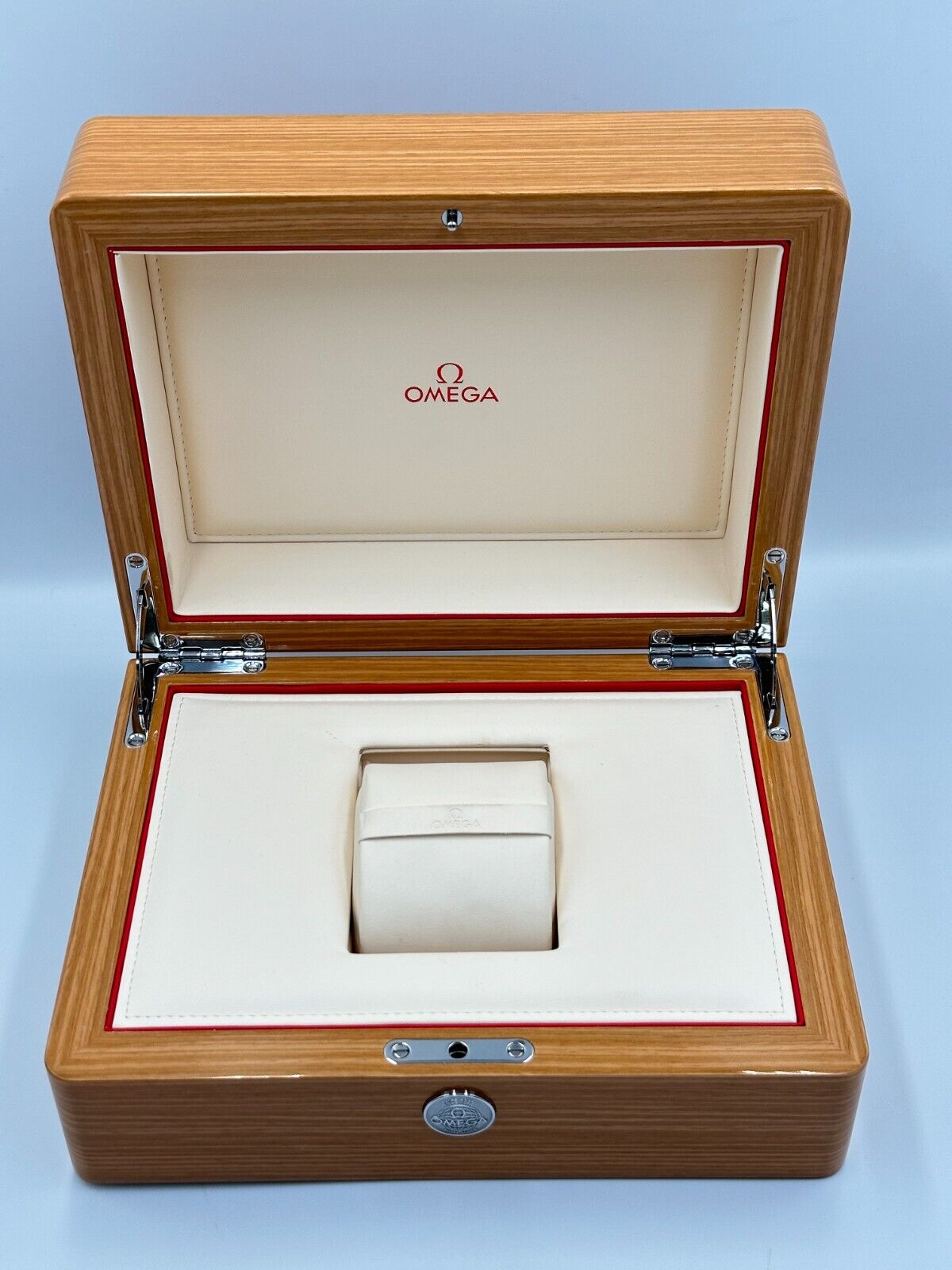 VINTAGE GENUINE OMEGA Speedmaster Seamaster watch box case wood 240208004yA