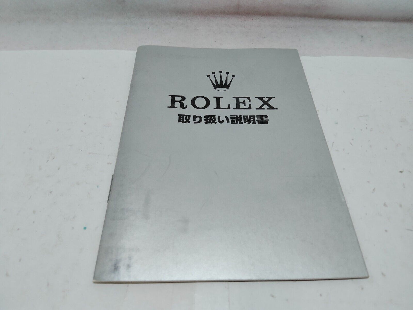 VINTAGE GENUINE ROLEX Green watch box case booklet 1994' paper 0217001e2S