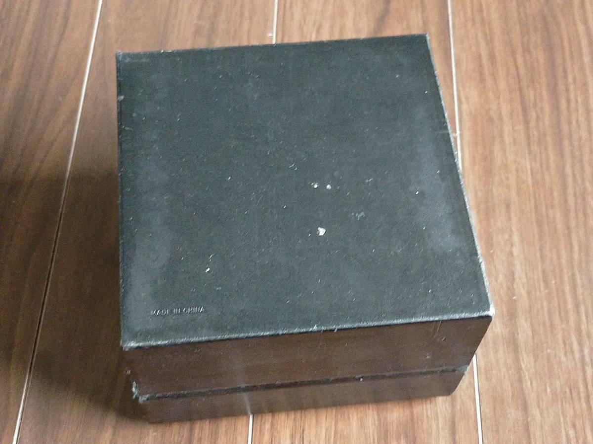 VINTAGE GENUINE BVLGARI watch box case booklet black leather 0516006y