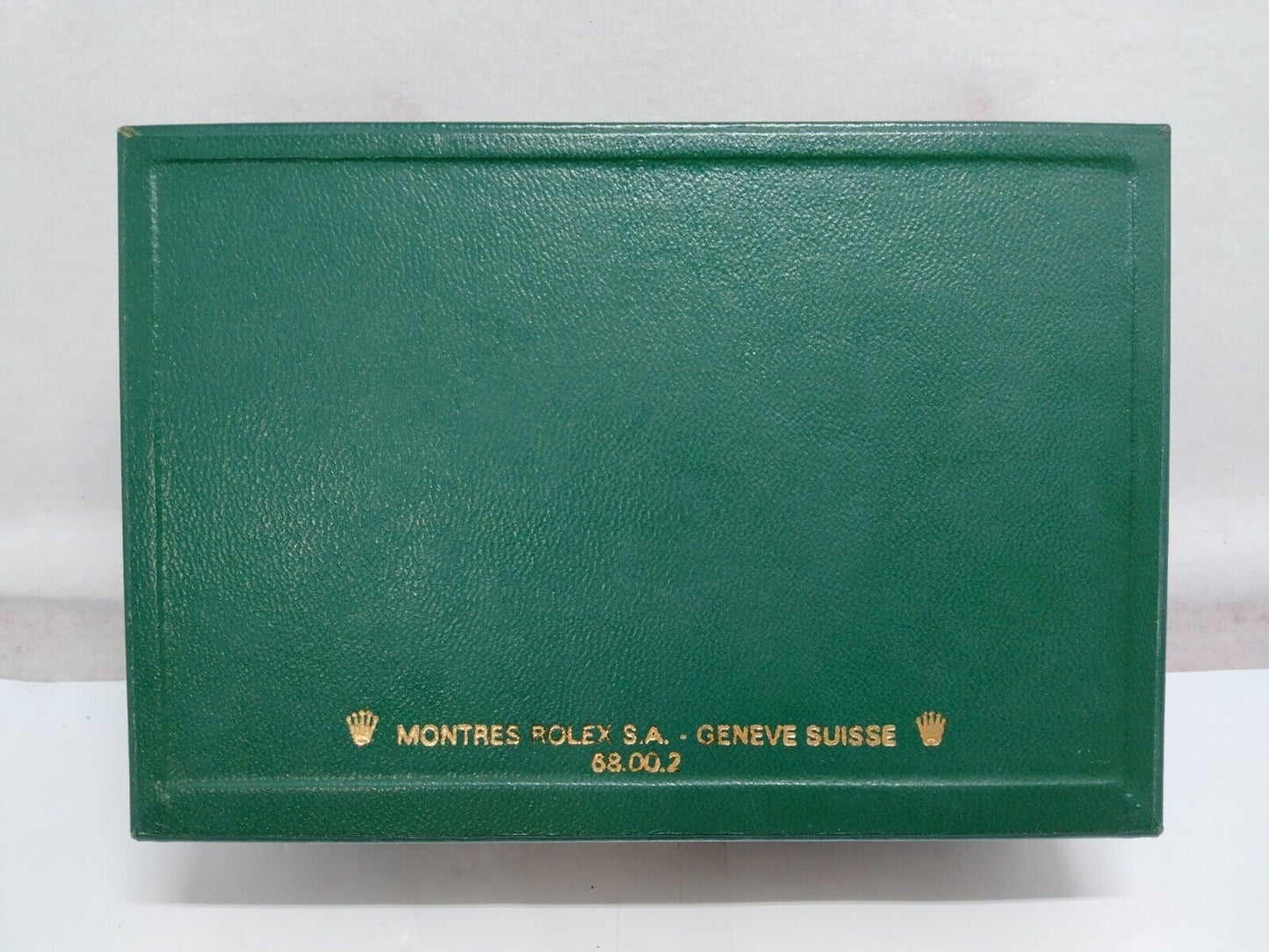 VINTAGE GENUINE ROLEX Green watch box case 68.00.2 no inner wood 230705001y3S