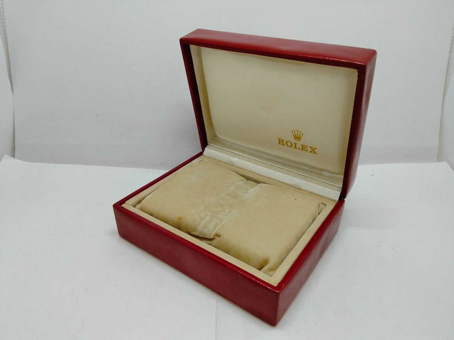 VINTAGE GENUINE ROLEX red watch box case 14.00.02 0707003y8S