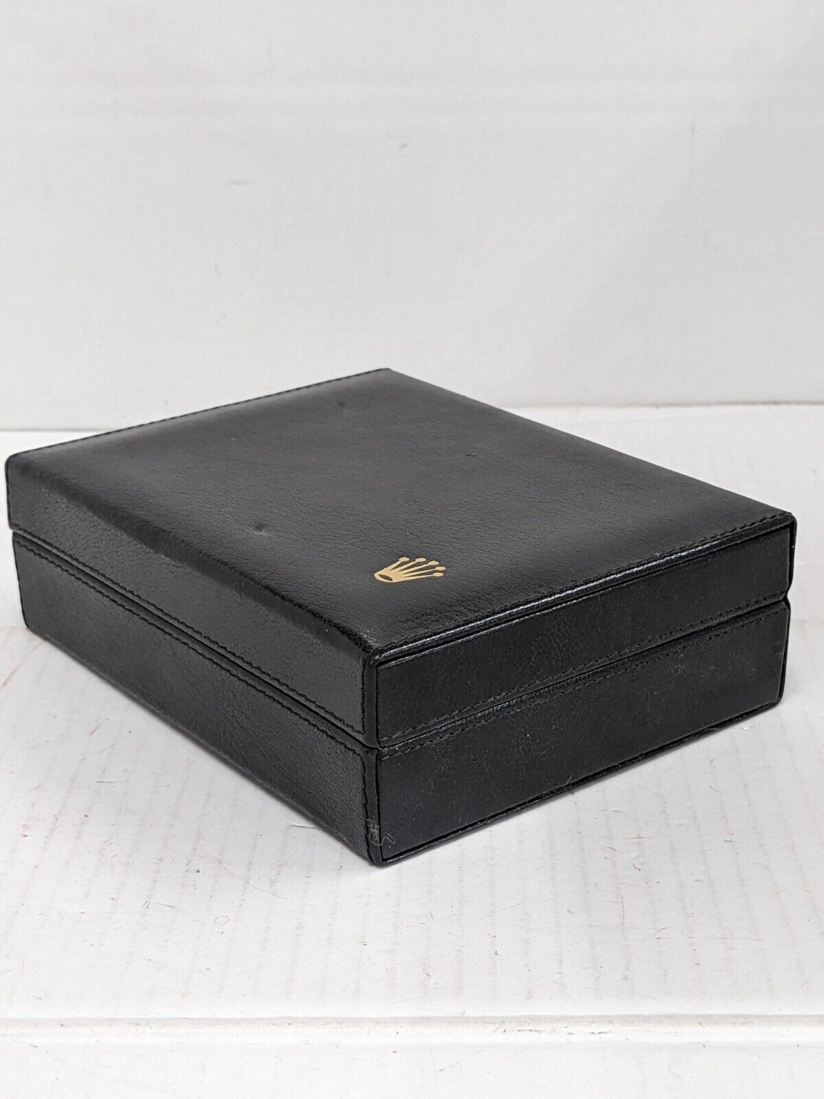 VINTAGE GENUINE ROLEX cellini watch box case 49.00.08 wood leather 230917005yS