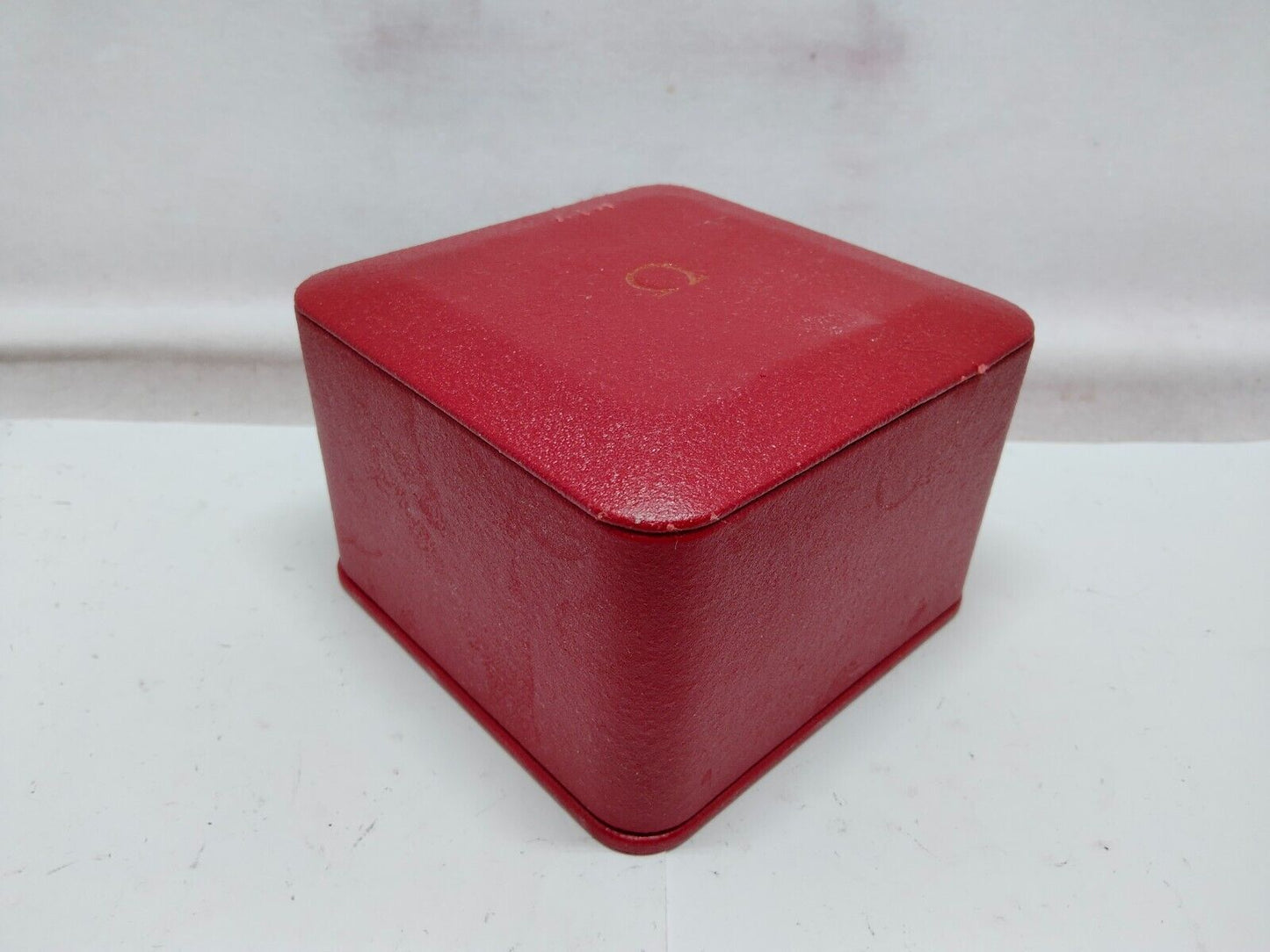 VINTAGE GENUINE OMEGA Seamaster Speedmaster watch box case red wood 230704003yS