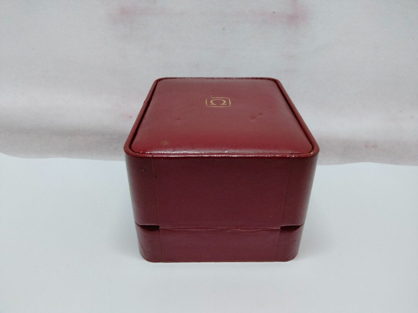 VINTAGE GENUINE OMEGA Seamaster Speedmaster watch box case red wood 230622001y4S